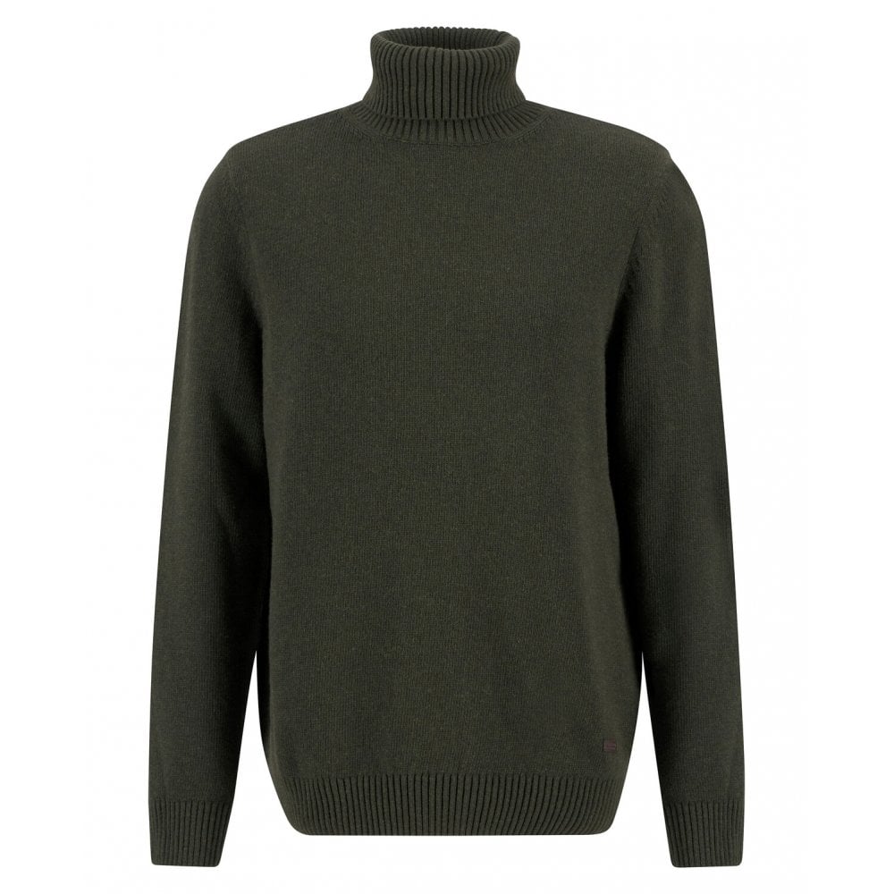 Kelp Roll Neck Jumper - Olive