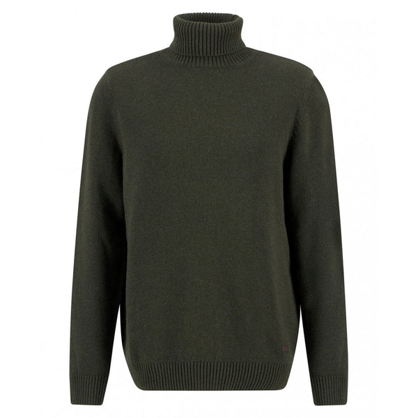 Kelp Roll Neck Jumper - Olive