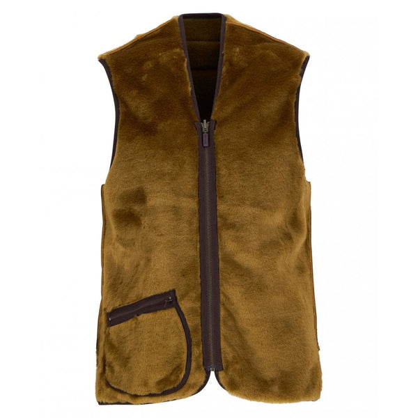 Warm Pile Waistcoat/Zip-In Liner in Brown
