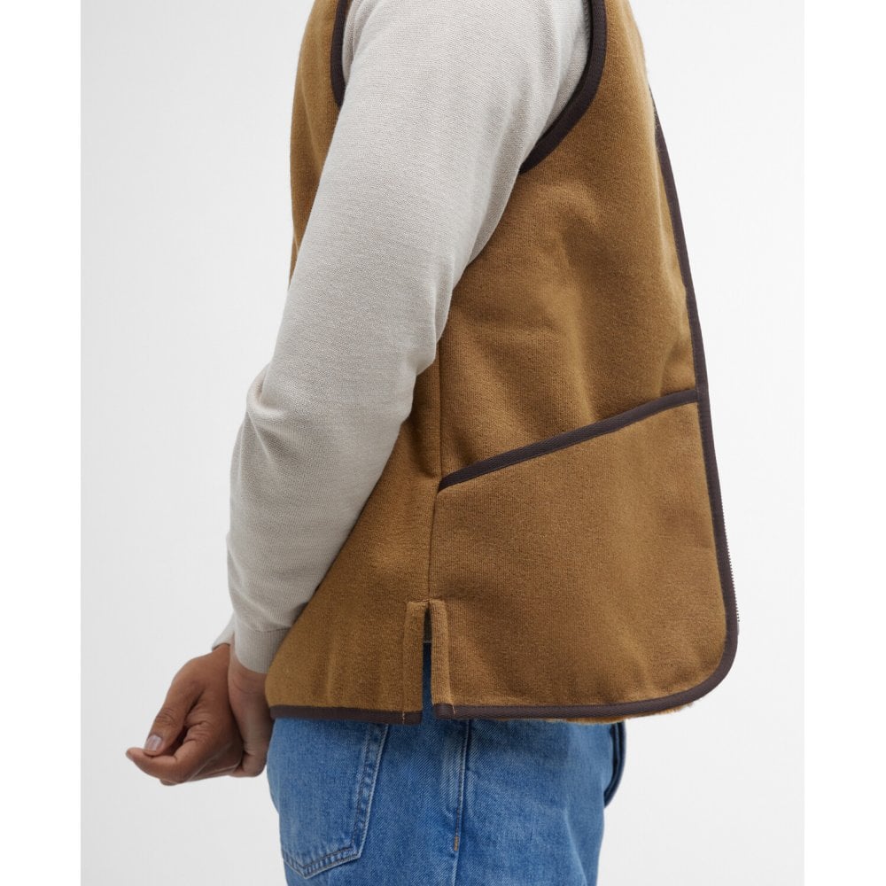 Warm Pile Waistcoat/Zip-In Liner in Brown