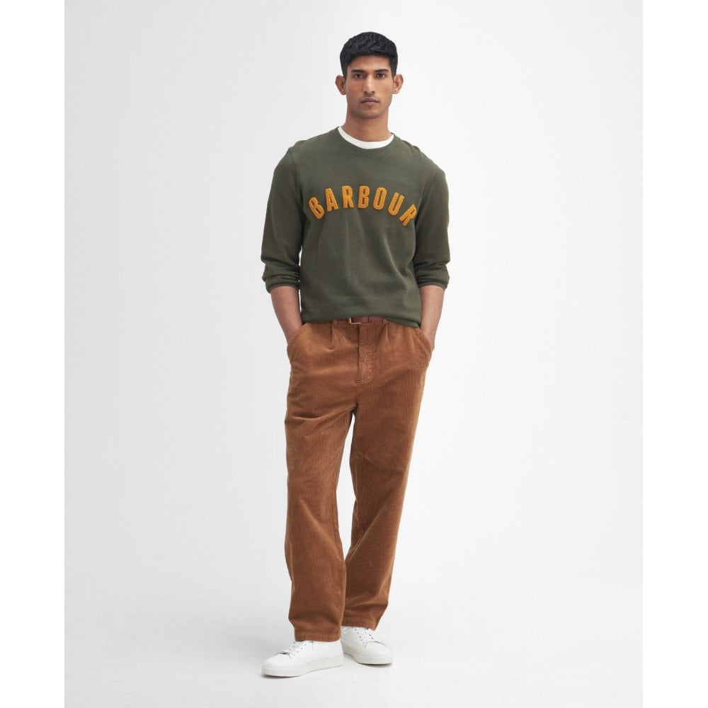 Stretch Cord Relaxed Trouser - Dark Honey