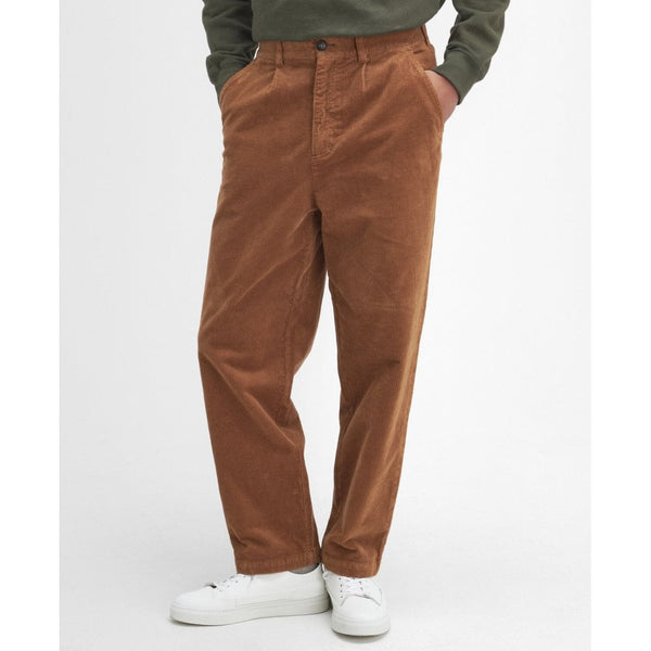 Stretch Cord Relaxed Trouser - Dark Honey