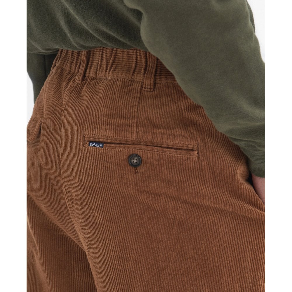 Stretch Cord Relaxed Trouser - Dark Honey
