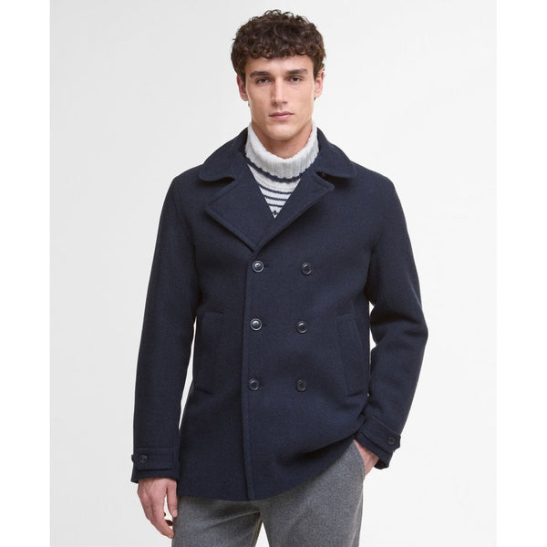 Newfield Wool Pea Coat - Navy/Classic