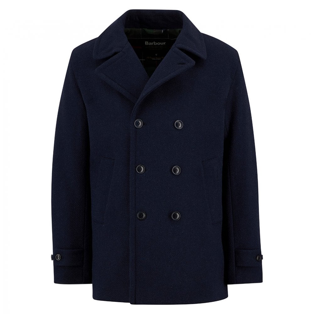 Newfield Wool Pea Coat - Navy/Classic