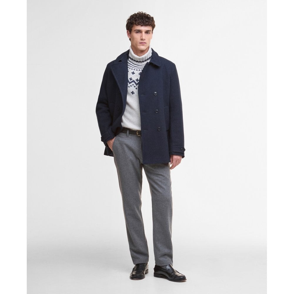 Newfield Wool Pea Coat - Navy/Classic