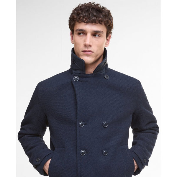 Newfield Wool Pea Coat - Navy/Classic
