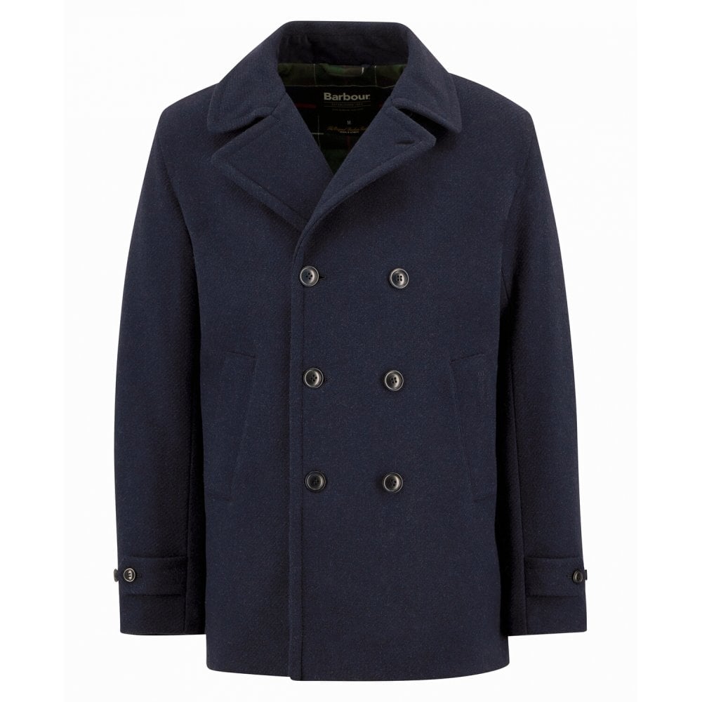 Newfield Wool Pea Coat - Navy/Classic