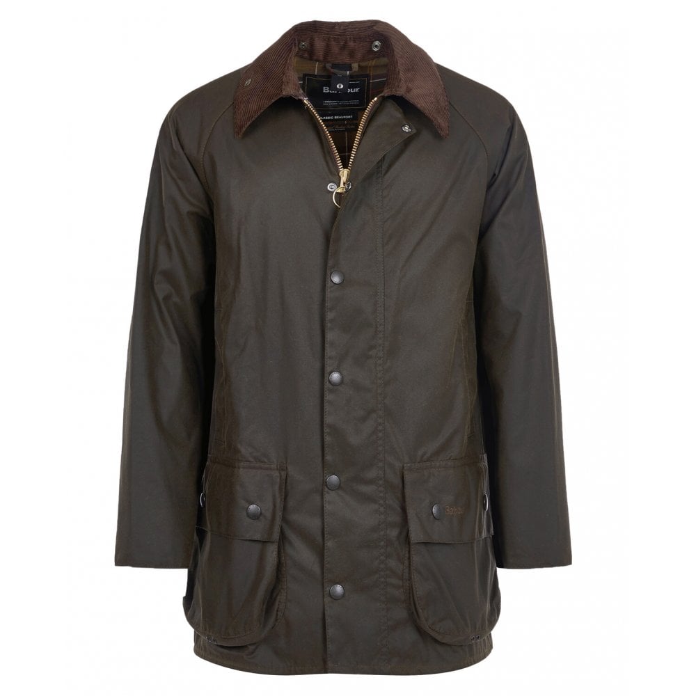 Beaufort Classic Waxed Jacket in Olive