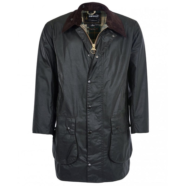Border Waxed Jacket in Sage