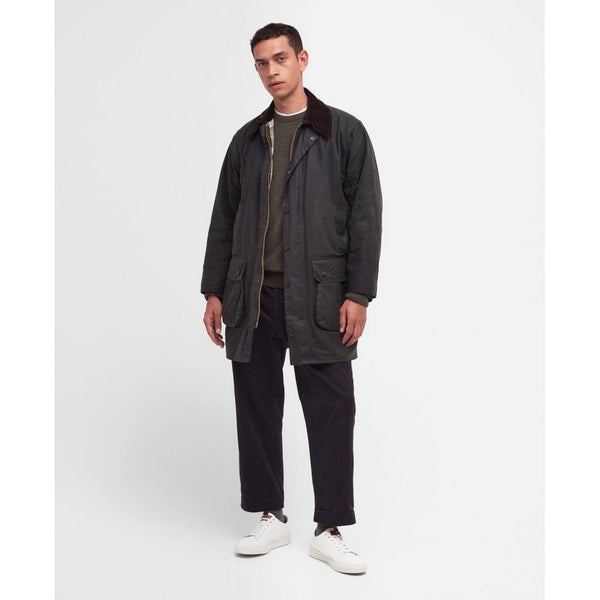 Border Waxed Jacket in Sage