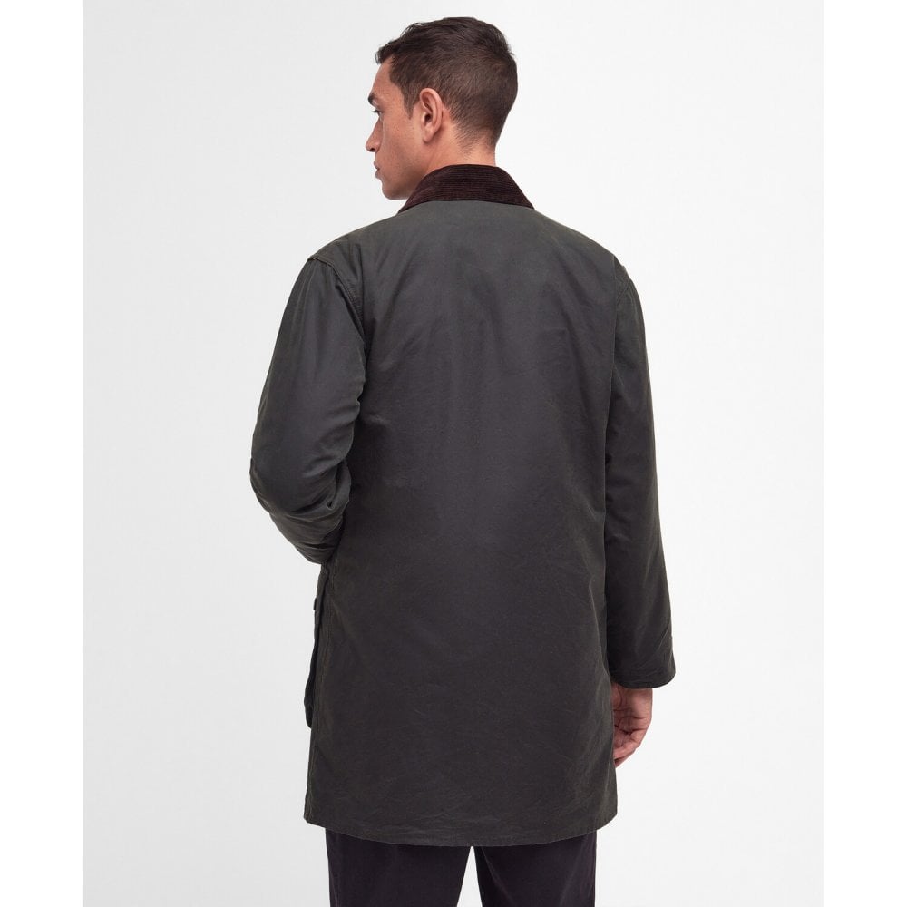 Border Waxed Jacket in Sage