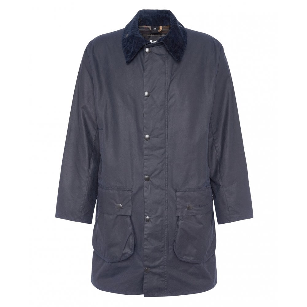 Border Waxed Jacket in Navy