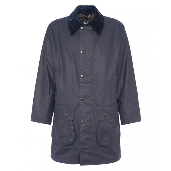 Border Waxed Jacket in Navy