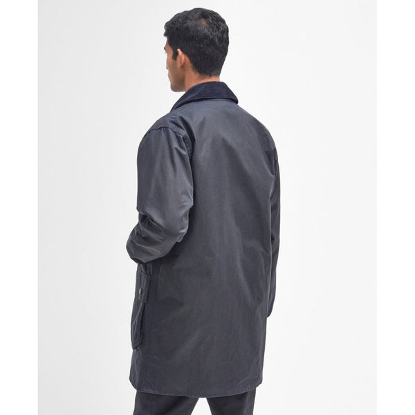 Border Waxed Jacket in Navy