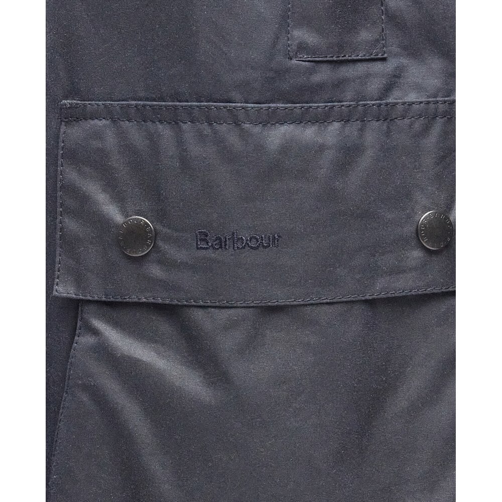 Border Waxed Jacket in Navy