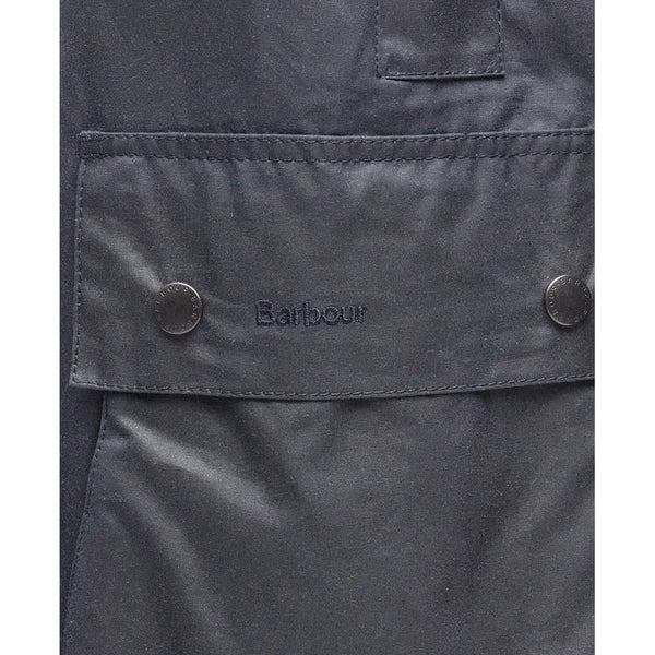 Border Waxed Jacket in Navy