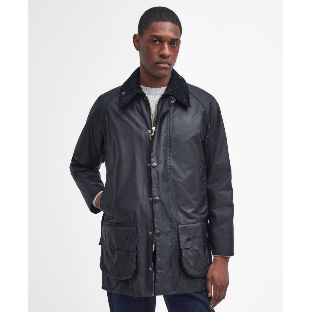 Beaufort Waxed Jacket in Black