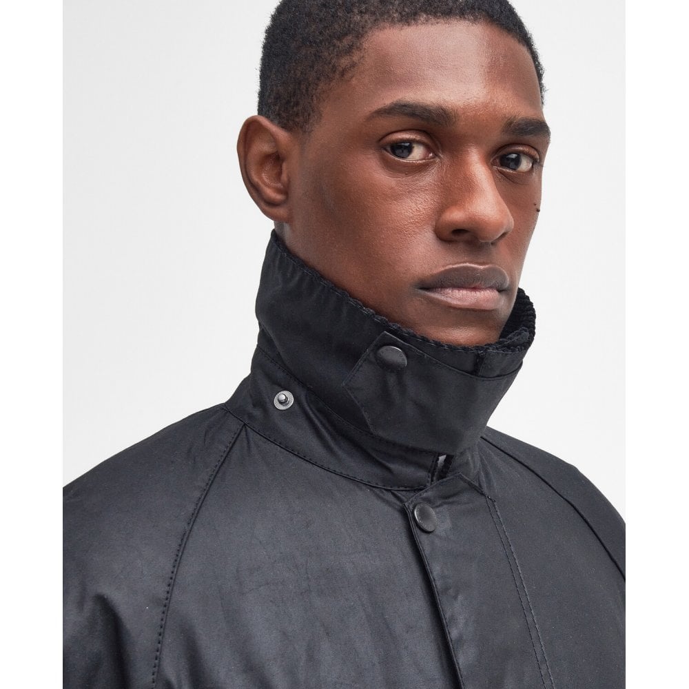 Beaufort Waxed Jacket in Black