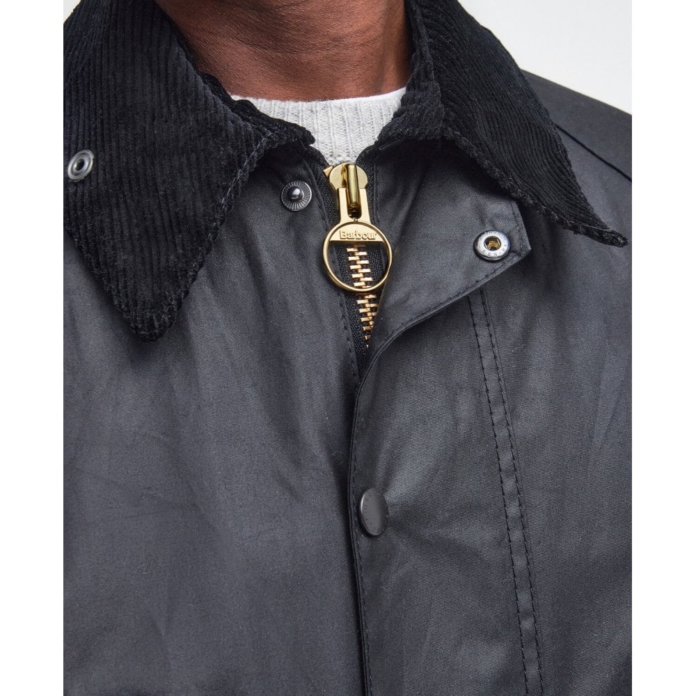 Beaufort Waxed Jacket in Black