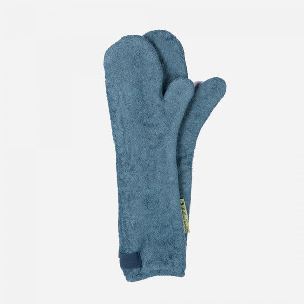 Dog Drying Mitts - Sandringham Blue