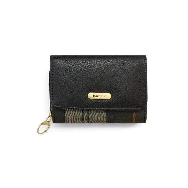 Rosa Leather French Purse -  Black/Ancient