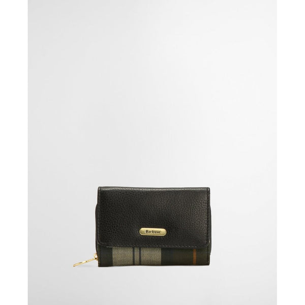 Rosa Leather French Purse -  Black/Ancient