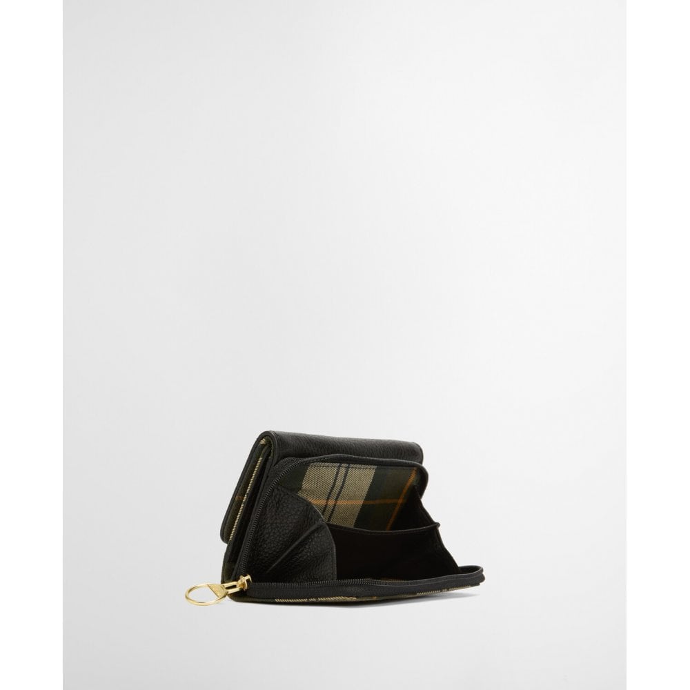 Rosa Leather French Purse -  Black/Ancient