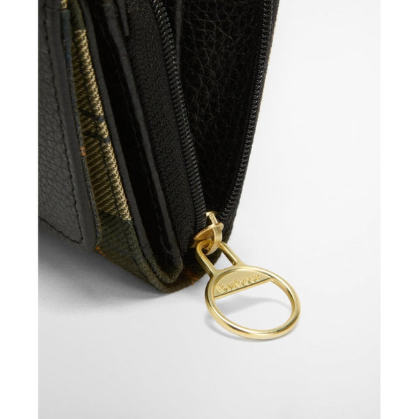 Rosa Leather French Purse -  Black/Ancient