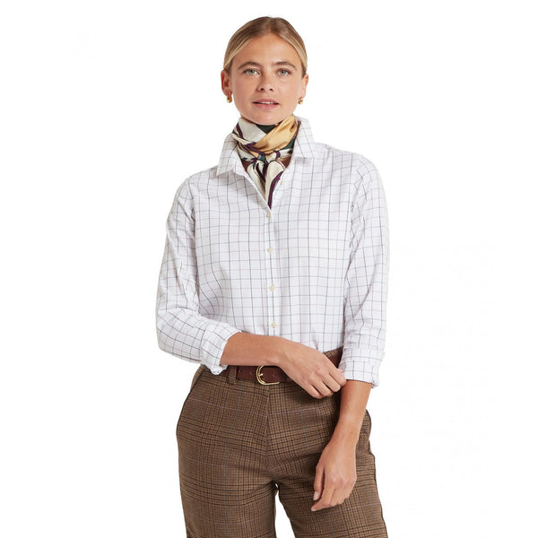 Blakeney Shirt -  Mauve Tattersall