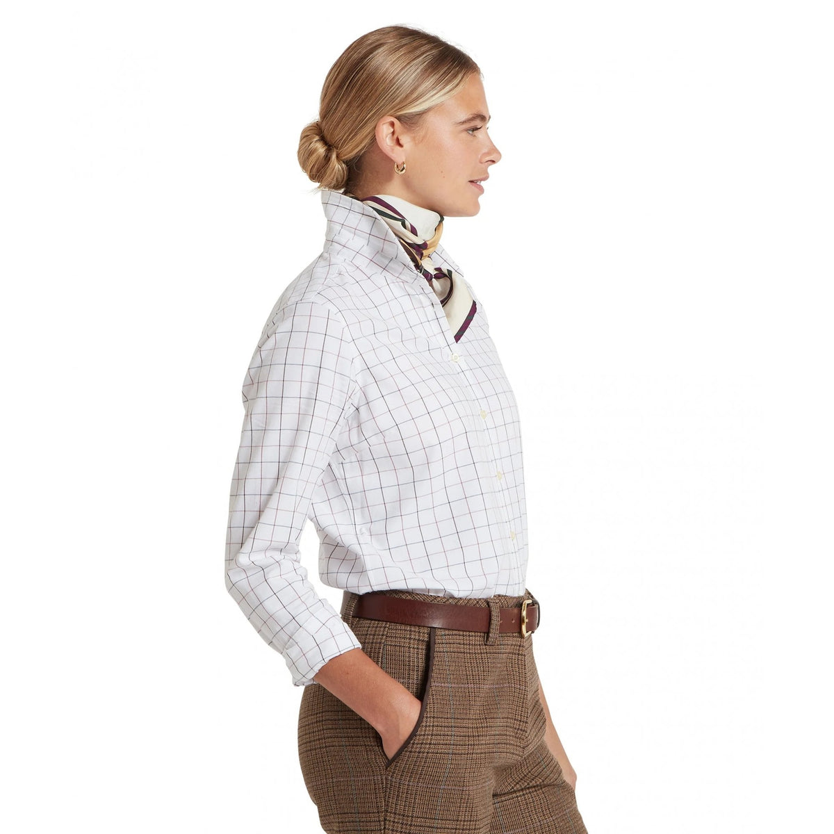 Blakeney Shirt -  Mauve Tattersall
