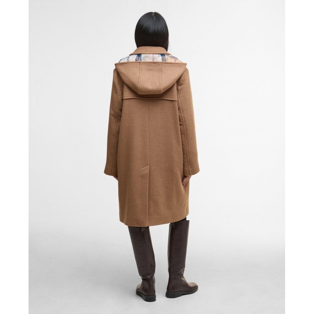 Melody Wool Duffle Coat - Camel/Hessian Tartan