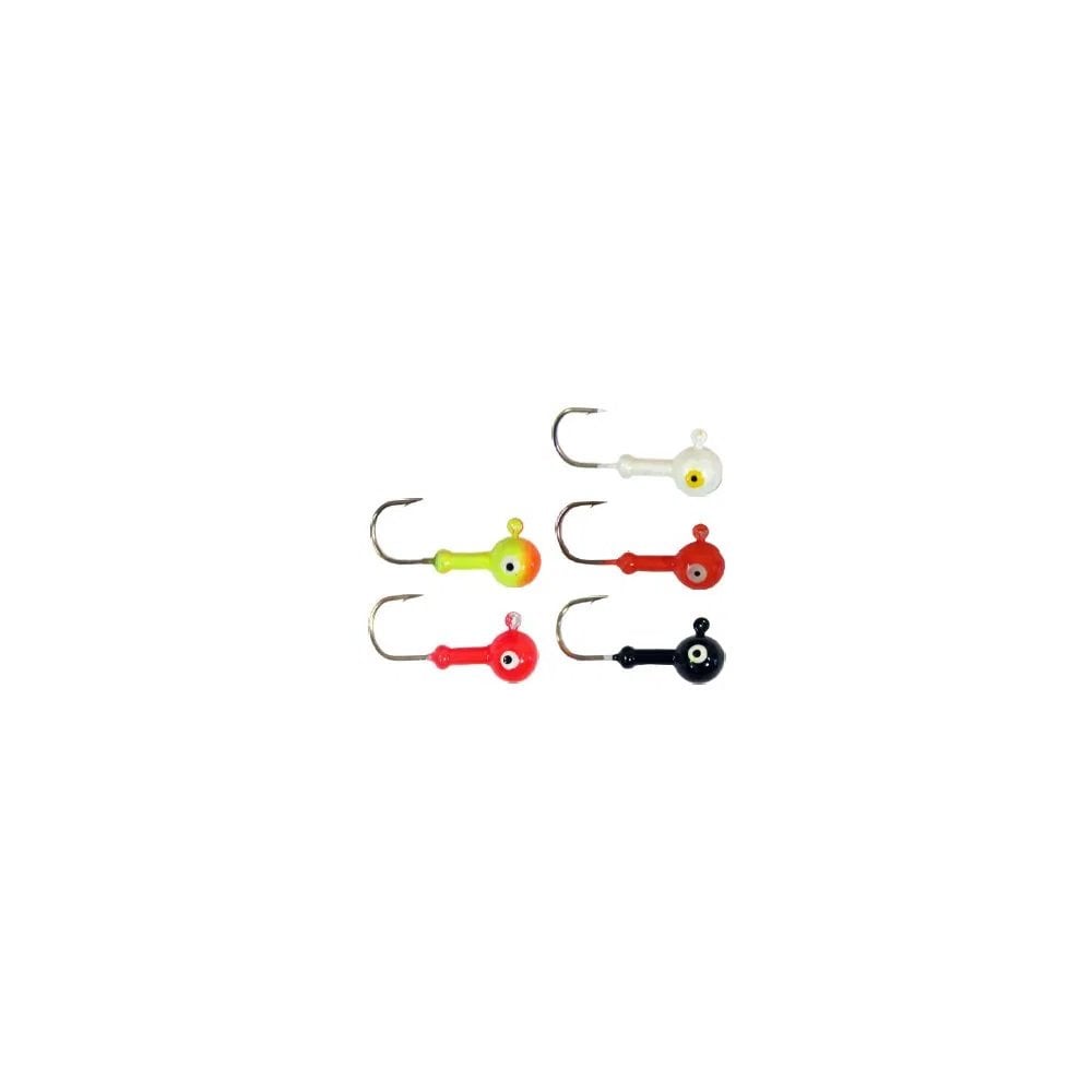 Saltwater Pro Round Jig Heads in Assorted Colours