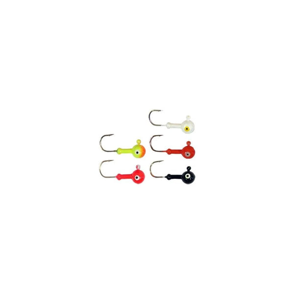 Saltwater Pro Round Jig Heads in Assorted Colours