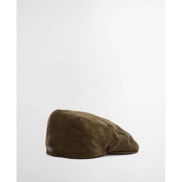 Westdale Cord Flat Cap - Olive