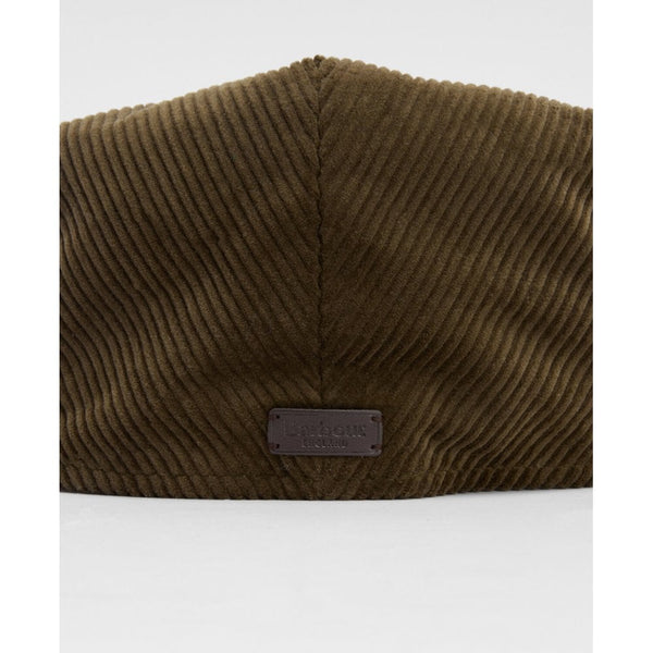 Westdale Cord Flat Cap - Olive