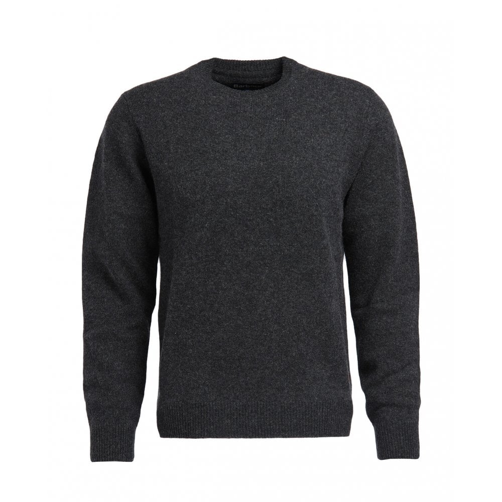 Essential Patch Crew Neck Sweater - Charcoal
