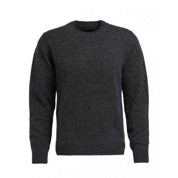 Essential Patch Crew Neck Sweater - Charcoal