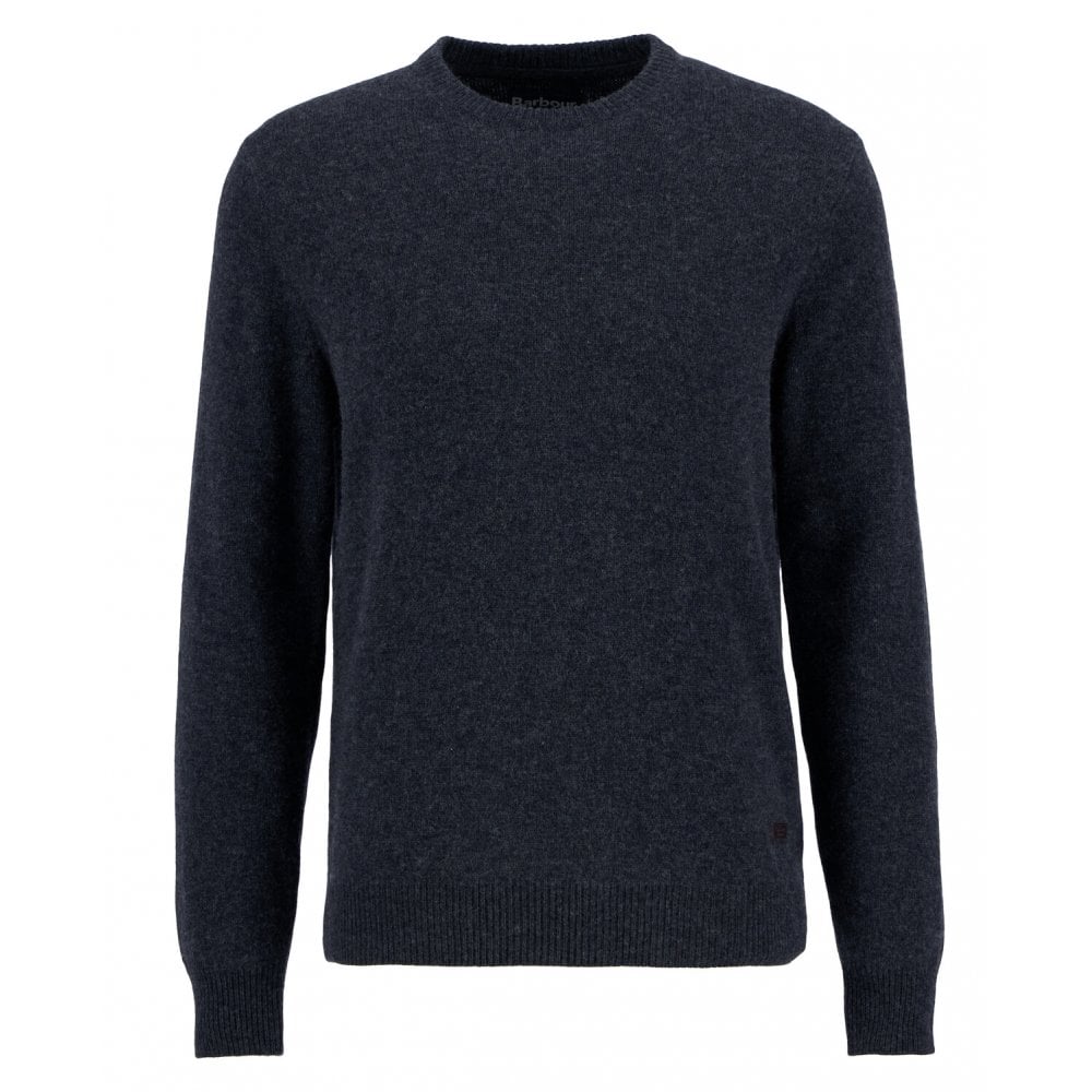 Essential Patch Crew Neck Sweater - Charcoal