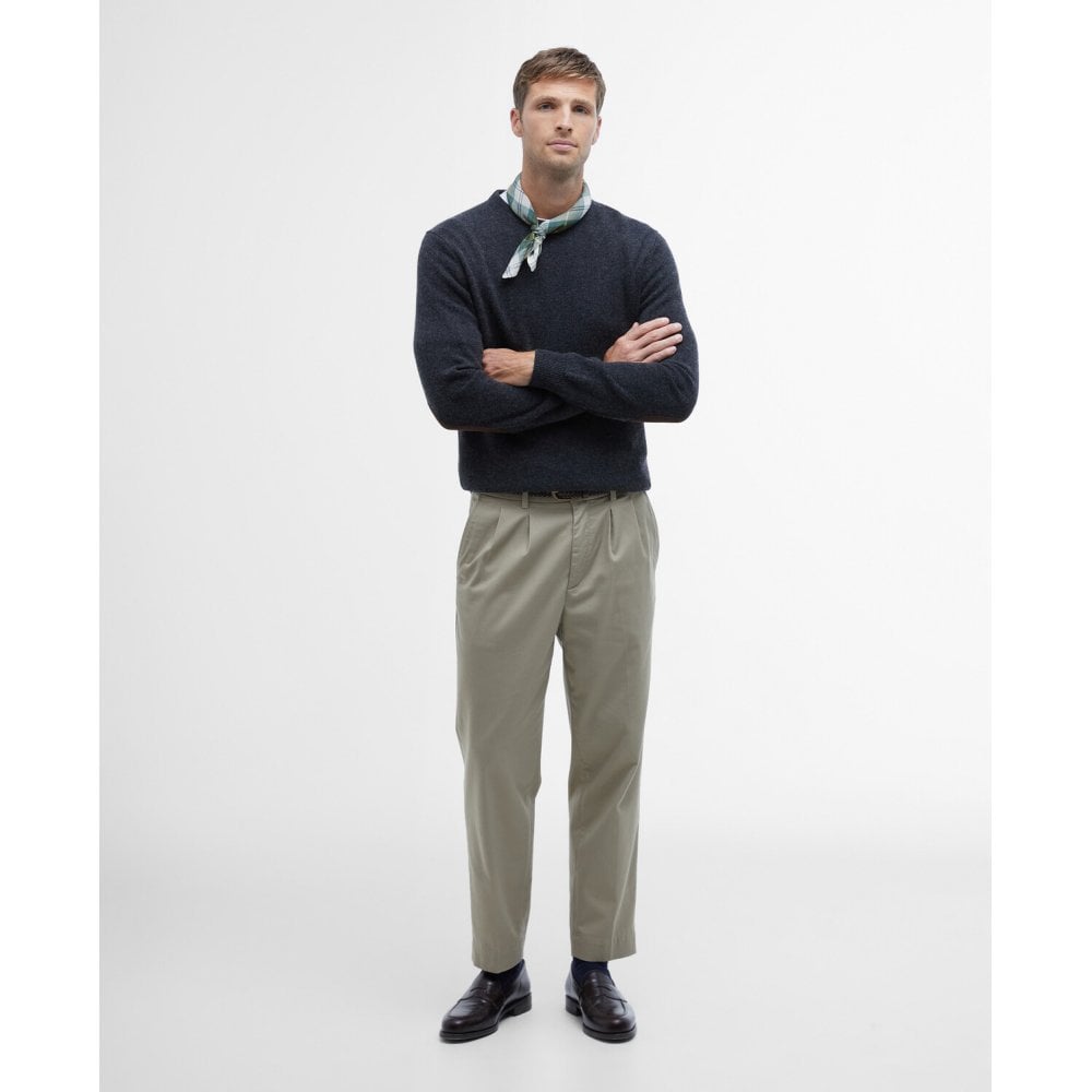 Essential Patch Crew Neck Sweater - Charcoal