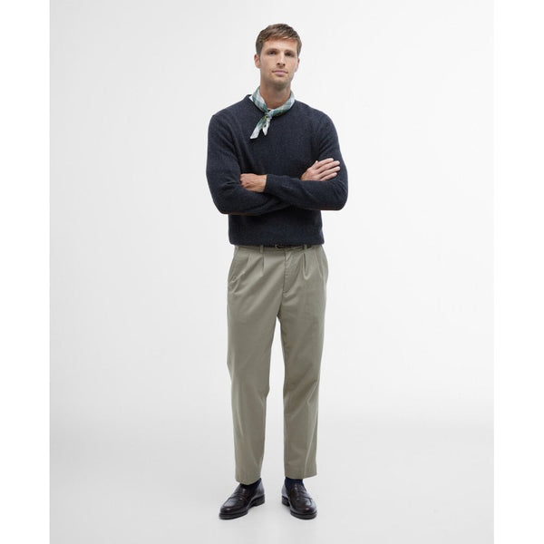 Essential Patch Crew Neck Sweater - Charcoal