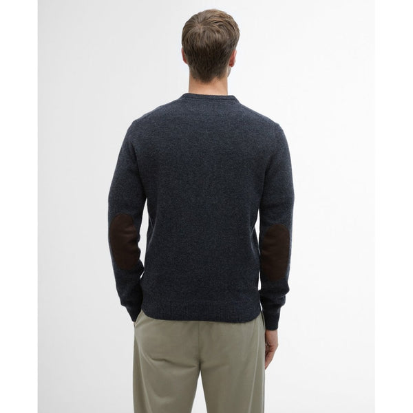 Essential Patch Crew Neck Sweater - Charcoal
