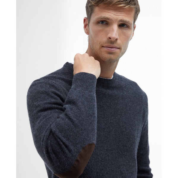 Essential Patch Crew Neck Sweater - Charcoal