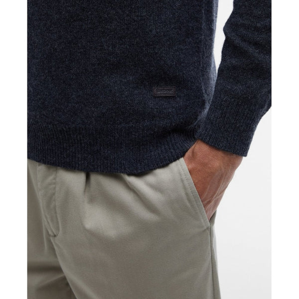 Essential Patch Crew Neck Sweater - Charcoal