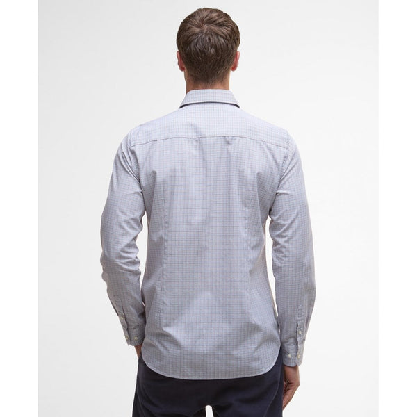 Carlton Tattersall Tailored Long-Sleeved Shirt - Navy