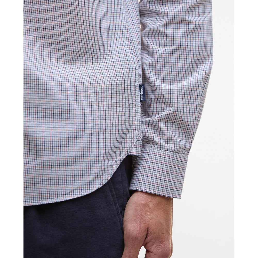 Carlton Tattersall Tailored Long-Sleeved Shirt - Navy