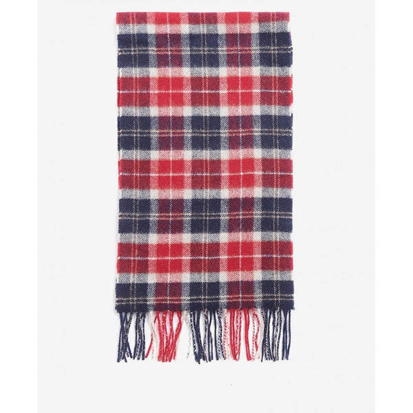 Lambswool Scarf in Cranbery Tartan