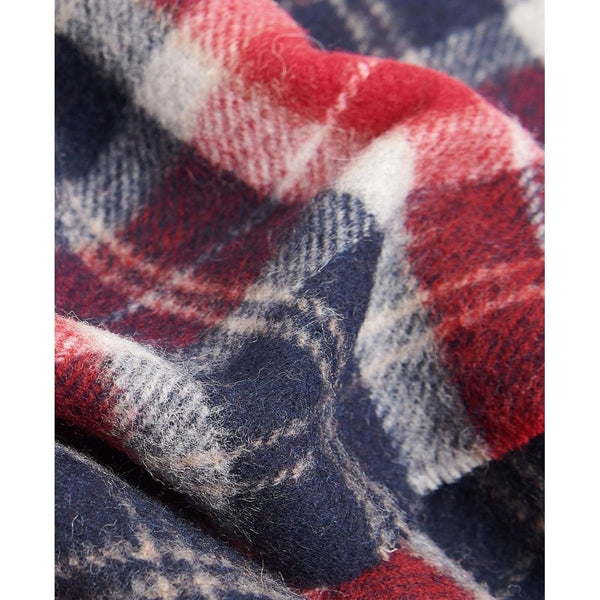 Lambswool Scarf in Cranbery Tartan