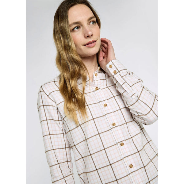 Brooklime Women’s check shirt - Dusky Rose