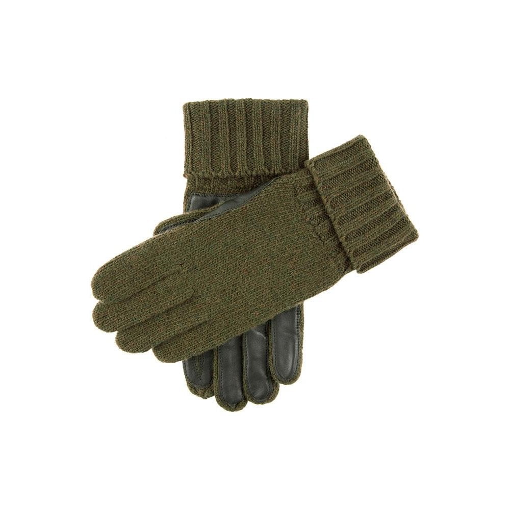 Browning - Men's Knitted Shooting Gloves with Leather Palm - Olive